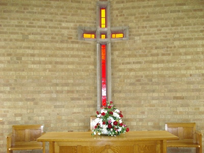 Stained glass cross